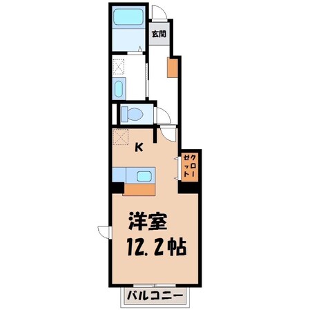 小山駅 バス9分  若木小前下車：停歩2分 1階の物件間取画像